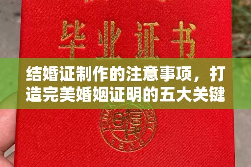 福清结婚证制作的注意事项，打造完美婚姻证明的五大关键点